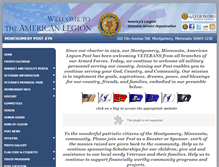 Tablet Screenshot of montgomerymnamlegionpost79.org